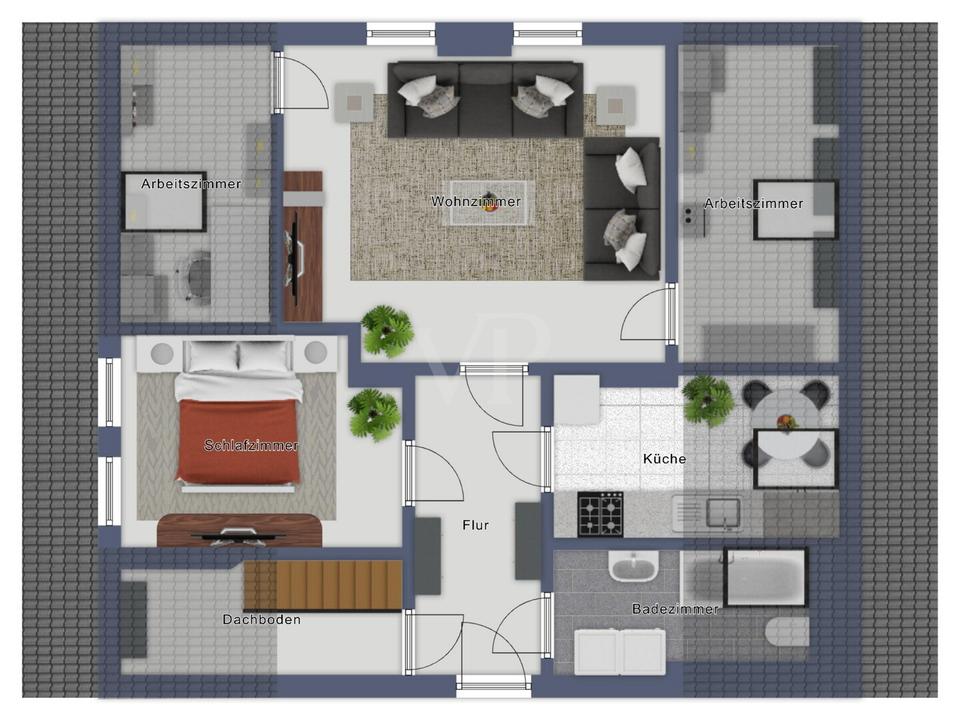 Thumbnail-70m² Altbau-Charme mit Dachgeschoss-Flair - zentrales Wohnen in Senftenberg