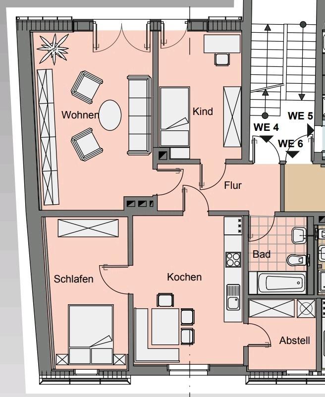 Thumbnail-3-Raum Wohnung