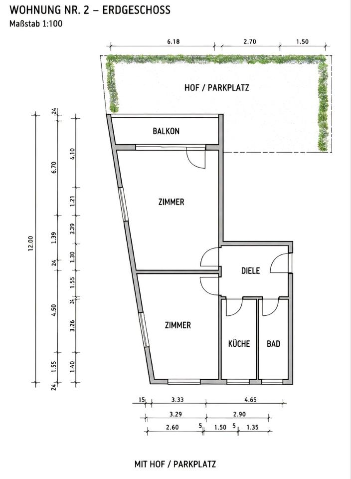 Thumbnail-Provisionsfreie 2-Zimmer-Eigentumswohnung mit Balkon &Stellplatz