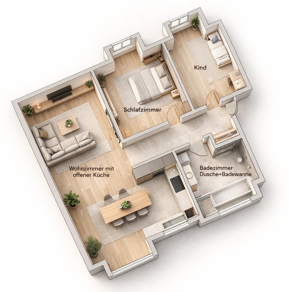 Thumbnail-Renovierte 3 Zimmer Wohnungen an der Münchner Freiheit