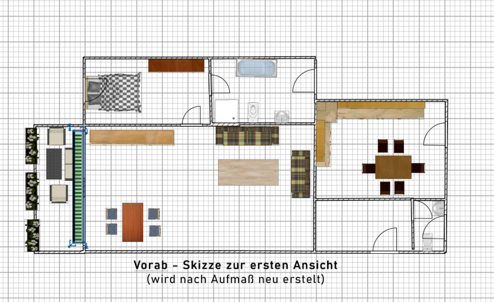 Thumbnail-2,5-Zimmer Wohnung + Gäste-WC Balkon im 2. OG in DU-Großenbaum