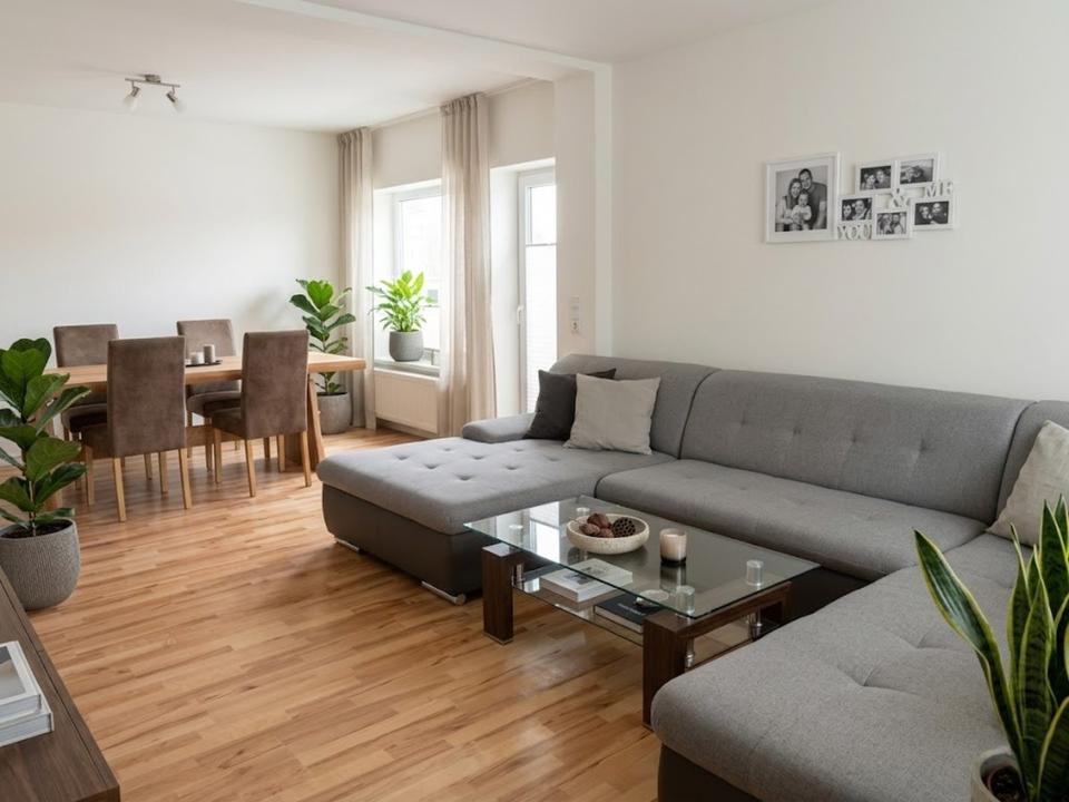 Thumbnail-3-Zimmer-Wohnung mit 82 m² – Keller & Garten