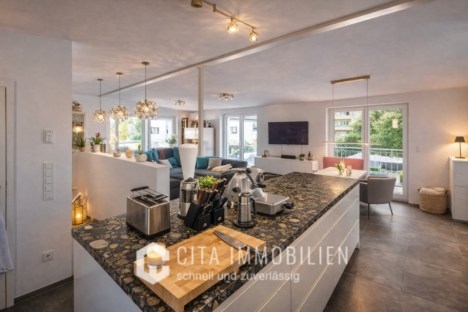 Thumbnail-Exklusive 2,5 Zimmer Penthouse-Maisonette mit Dachterrasse & Stellplatz in Frankfurt-Preungesheim