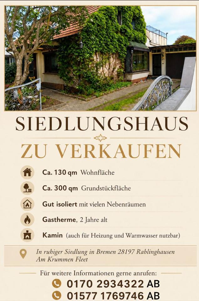 Thumbnail-Siedlungshaus in Rablinghausen zu verkaufen