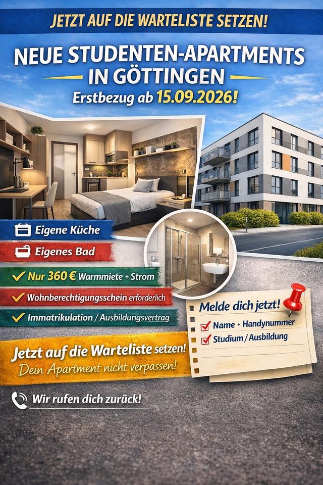Thumbnail-NEUBAU Studentenapartments in Göttingen- Schnell sein!