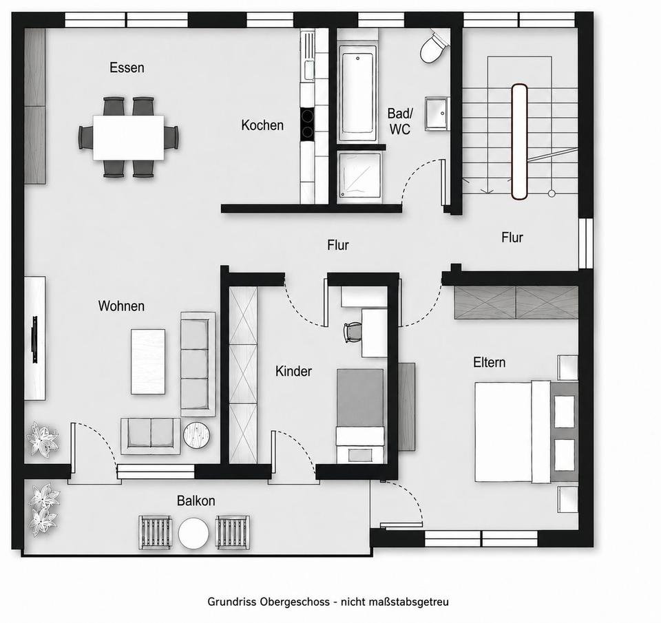 Thumbnail-4-ZKB Wohnung mit Balkon