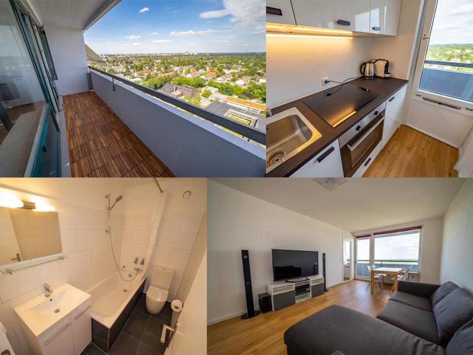 Thumbnail-Möbliertes Penthouse, 18. Stock, Stadt- & Alpenblick & Schwimmbad