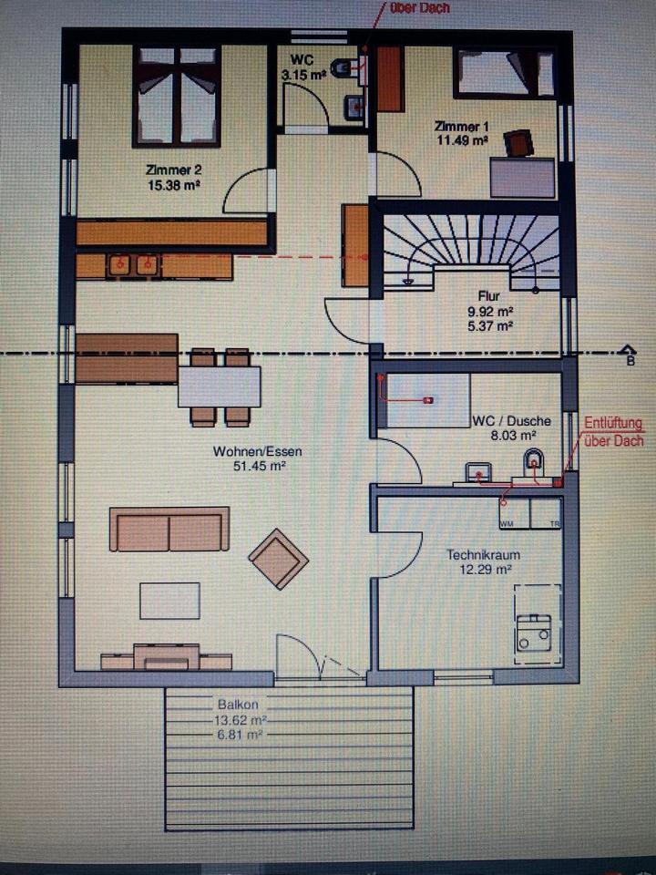 Thumbnail-Mietwohnung (Erstbezug) in der Oberstadt von Bad Berleburg