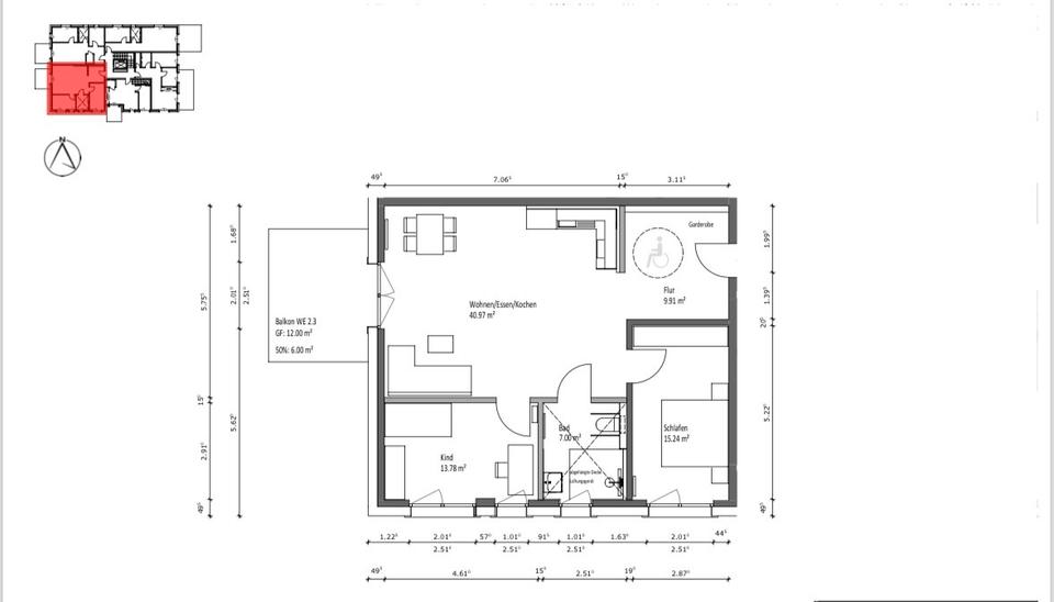 Thumbnail-Schöne barrierefreie Wohnung am Ende einer Sackgasse zu verkaufen