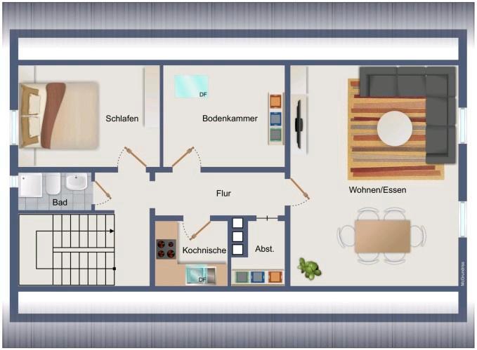 Thumbnail-3 Zimmer Dachgeschosswohnung in Weyhausen