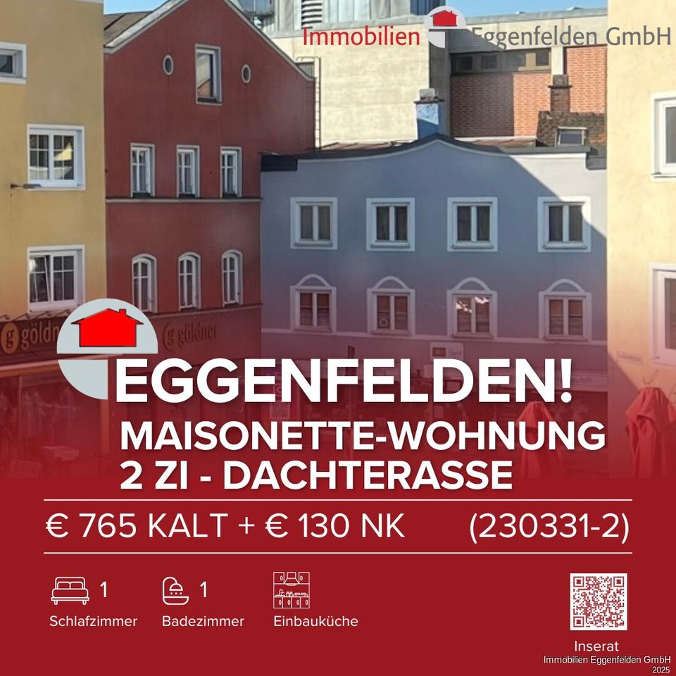 Thumbnail-Eggenfelden! Maisonette-Wohnung im Stadtkern mit Terrasse (230331-2)