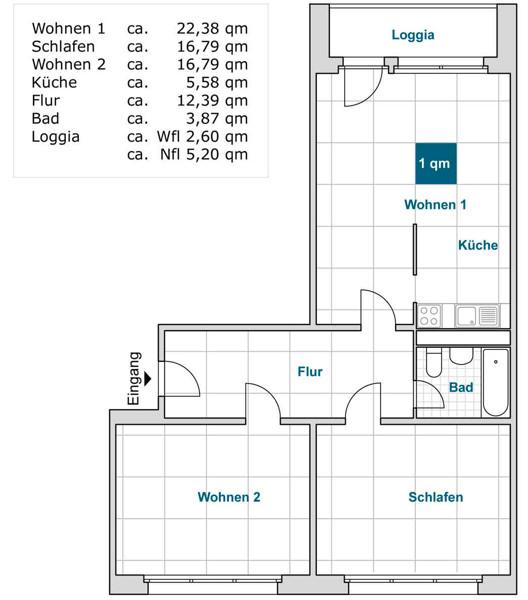 Thumbnail-Das Glück hat ein Zuhause: großzügige 3-Zimmer-Wohnung