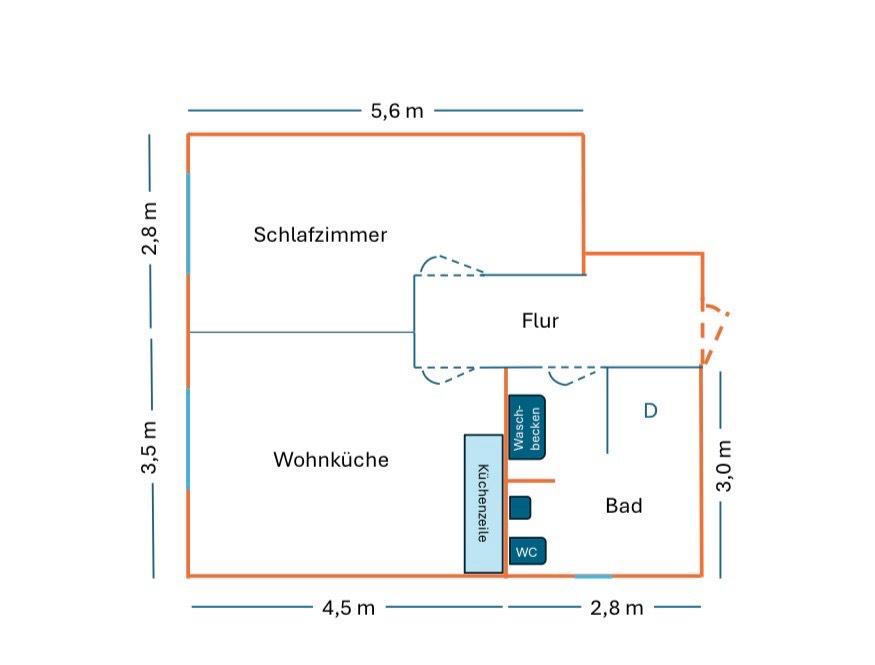 Thumbnail-Souterrainwohnung - komplett renoviert - zu vermieten