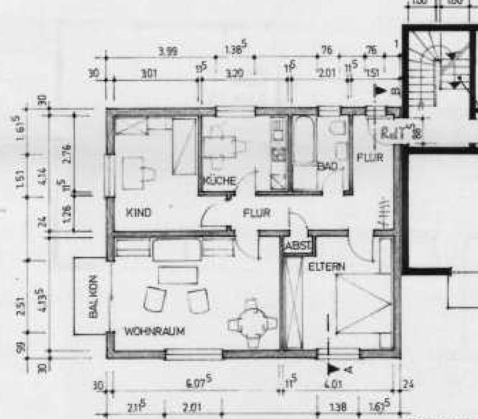 Thumbnail-Bezugsfähige 3-Zimmer-Wohnung mit Balkon und Garage mögl. 80m^2