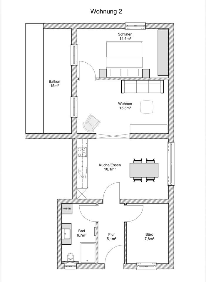 Thumbnail-Dreizimmerwohnung ab Juli 2026 zu vermieten