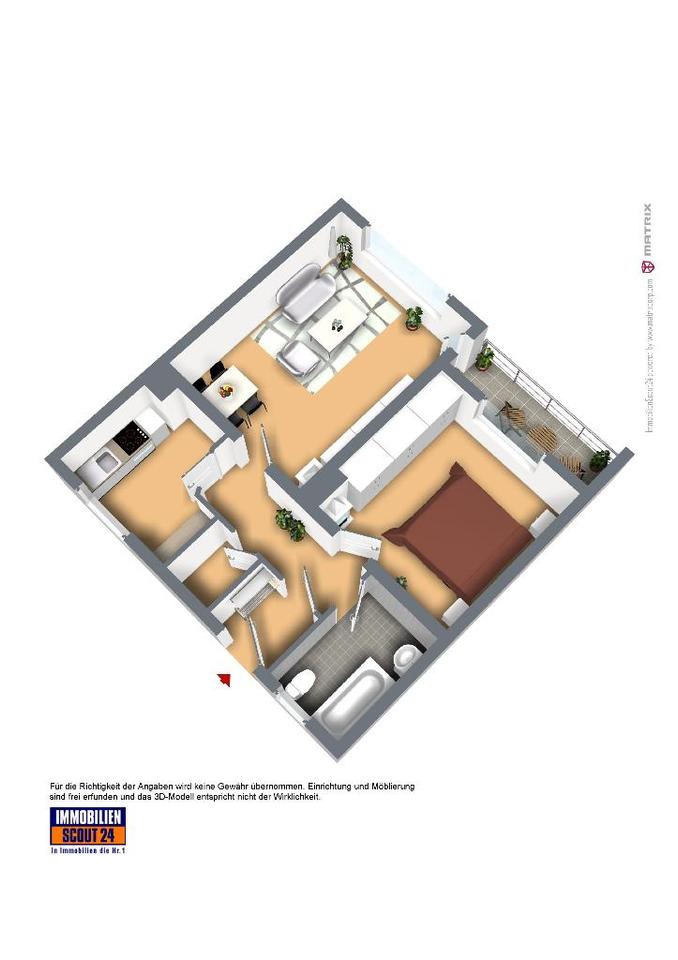 Thumbnail-2-Zimmer-Wohnung in Lüttringhausen mit Balkon frei