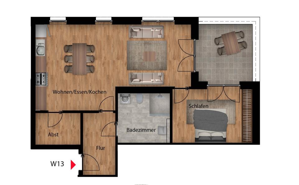 Thumbnail-Penthaus in Welver - Erstbezug