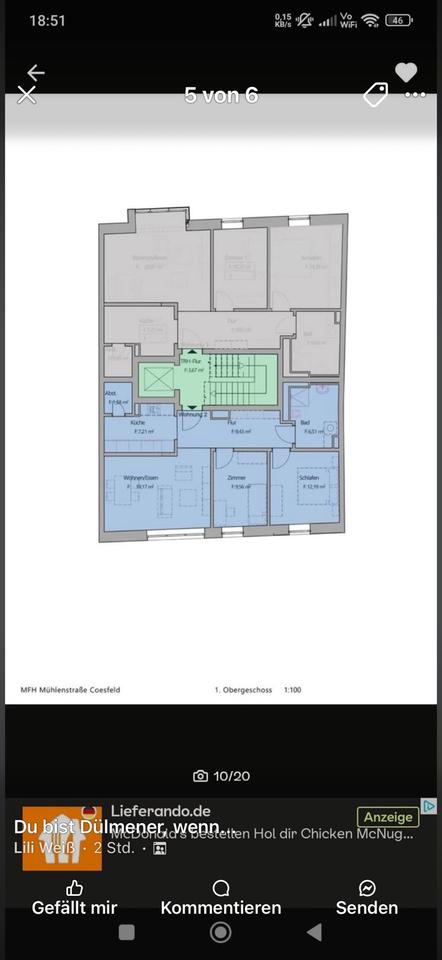 Thumbnail-Mietwohnung 3 Zimmer Neubau - Urbanes wohnen in Coesfeld