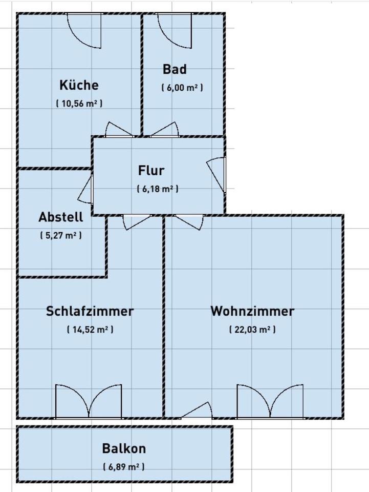 Thumbnail-Wohnung in Völklingen Ludweiler 3 Zimmer Küche Bad Balkon