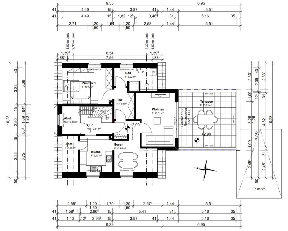Thumbnail-67 m² DG Wohnung + 25 m² Dachterr. im sanierten Altbau in Borken