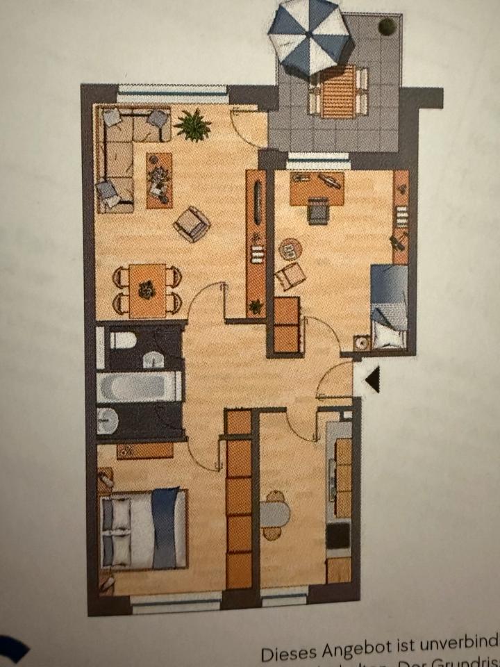 Thumbnail-3 Zimmer Wohnung