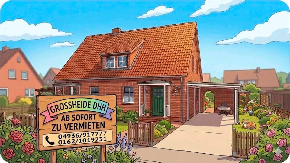 Thumbnail-DHH mit Garten in Großheide ab sofort zu vermieten