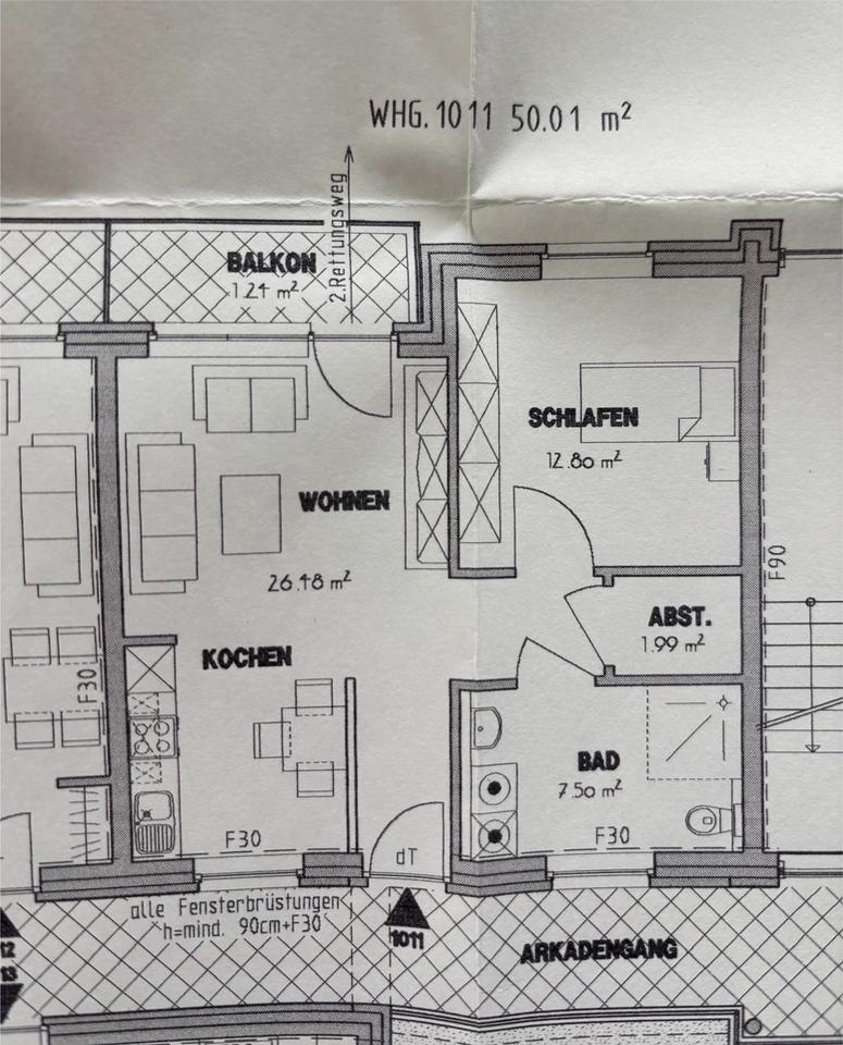 Thumbnail-50m2 Wohnung zu vermieten, Nienborg