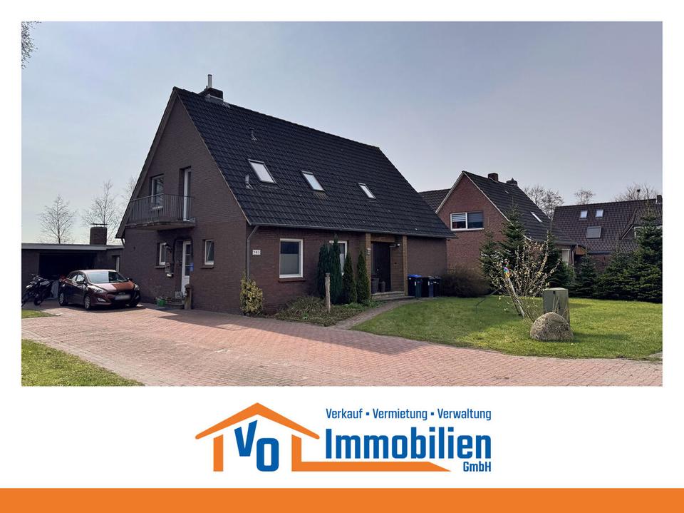 Thumbnail-Charmante Dachgeschosswohnung mit Einbauküche, Balkon und Terrasse in ruhiger Lage von Großefehn