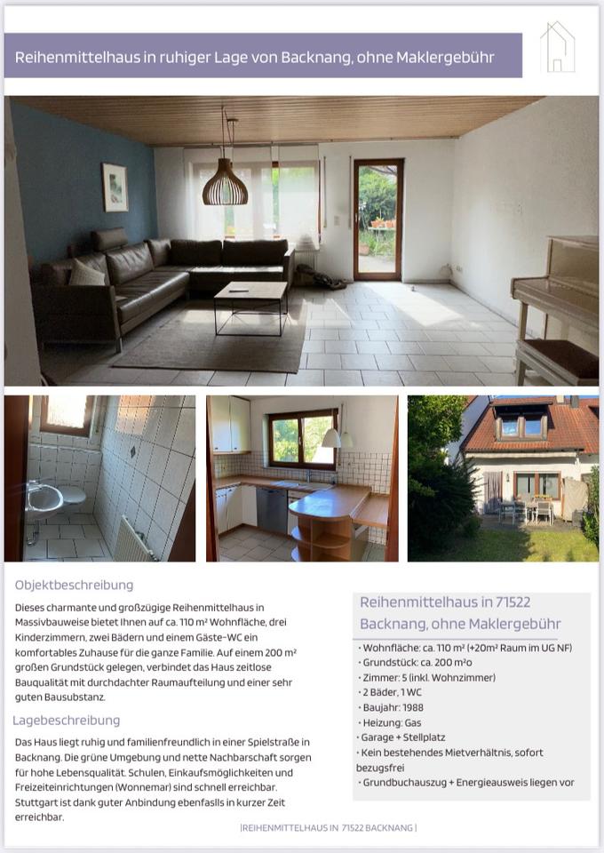 Thumbnail-Reihenmittelhaus ohne Maklergebühren