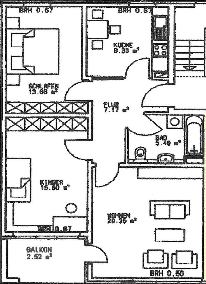 Thumbnail-Broitzem - 3 Zimmer WohnungStellplatz - 74 qm