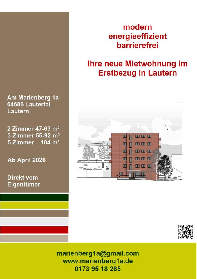 Thumbnail-2-Zimmer-Wohnung Erstbezug, energieeffizient, barrierefrei (2.1)