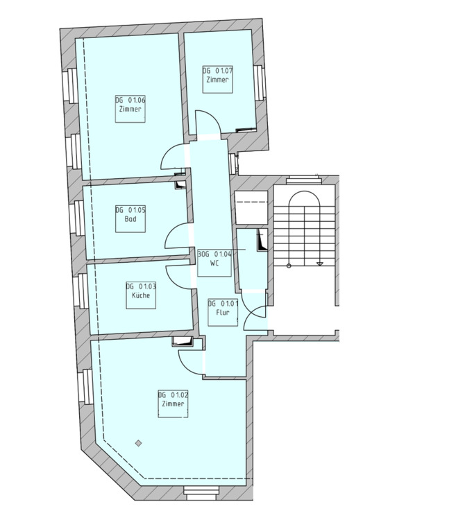 Thumbnail-3-Zimmer-Wohnung mit Stil in zentraler Lage von Offenbach