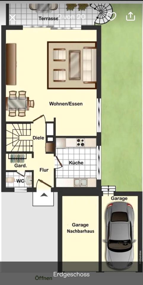 Thumbnail-DHH in Velbert-Neviges Florastraße 161 m2 Wohnfläche, BJ 1972