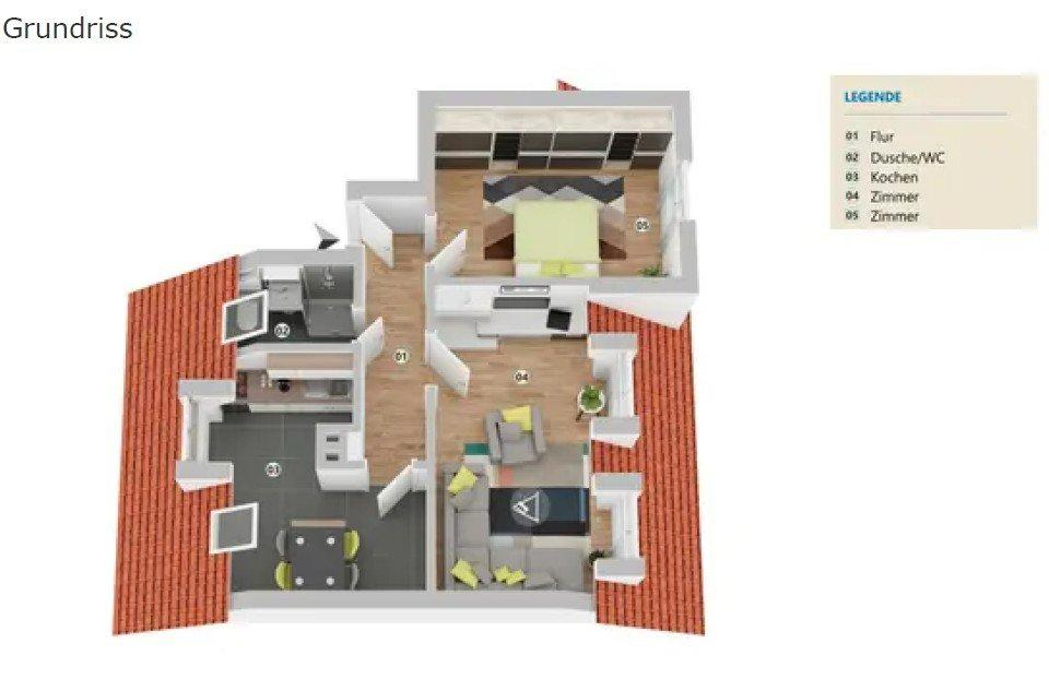 Thumbnail-Renovierte helle 2-Zimmer Wohnung mit Wohnküche