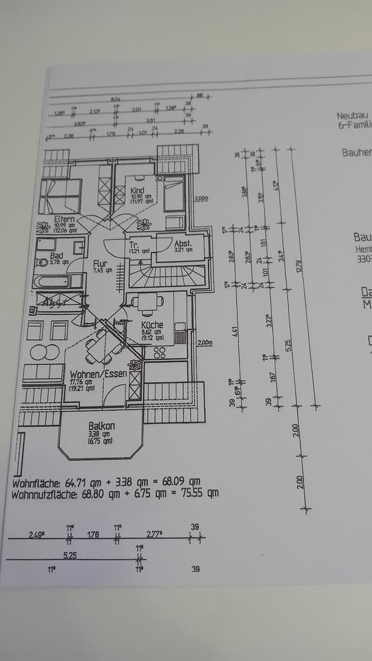 Thumbnail-DG-Wohnung, Brakel, 65m³, sofort zu vermieten