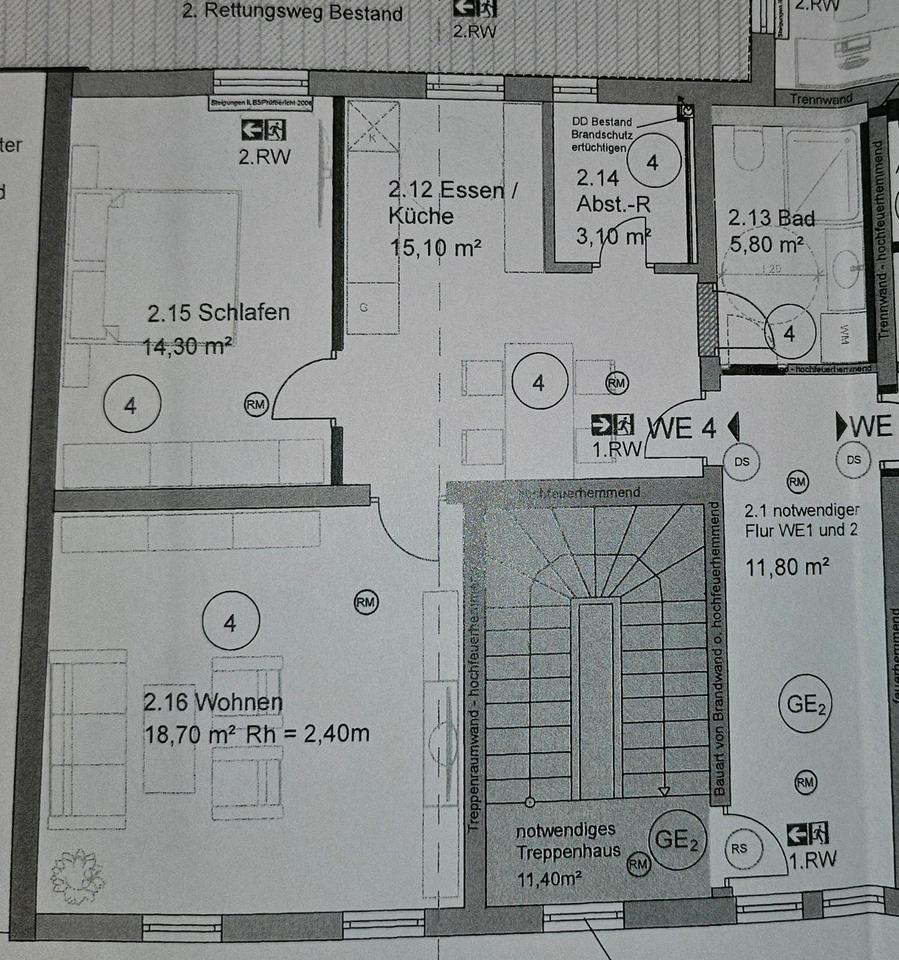 Thumbnail-2 Raum Wohnung 70qm Erstbezug Sömmerda OT Leubingen