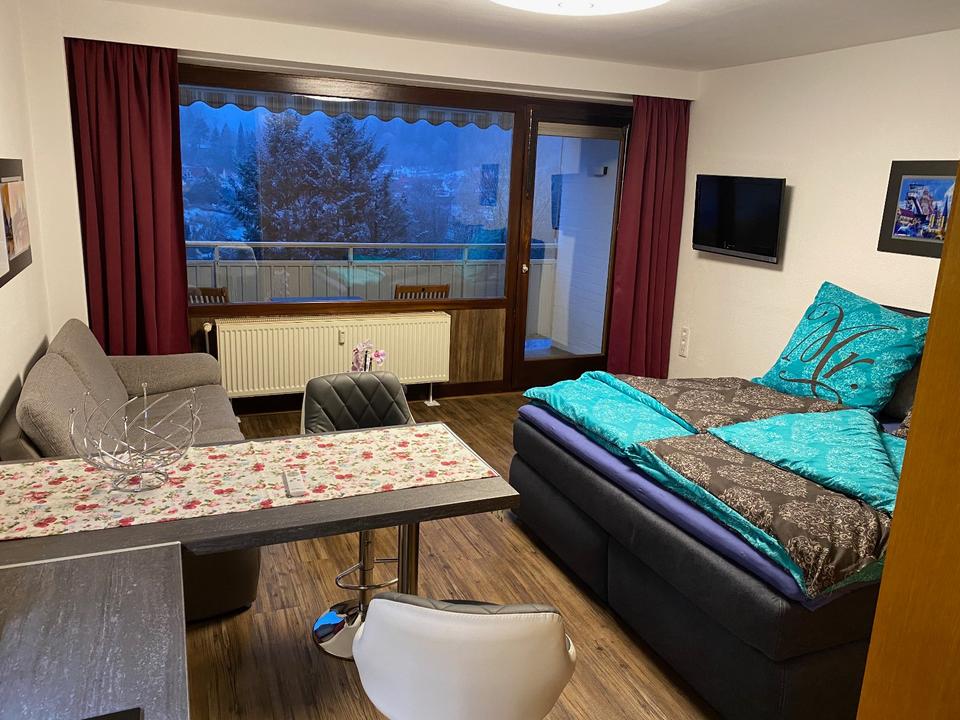 Thumbnail-BAD GRUND -1-Zi-WOHNUNG im HARZ, Vollausstattung, Vollmöbliert