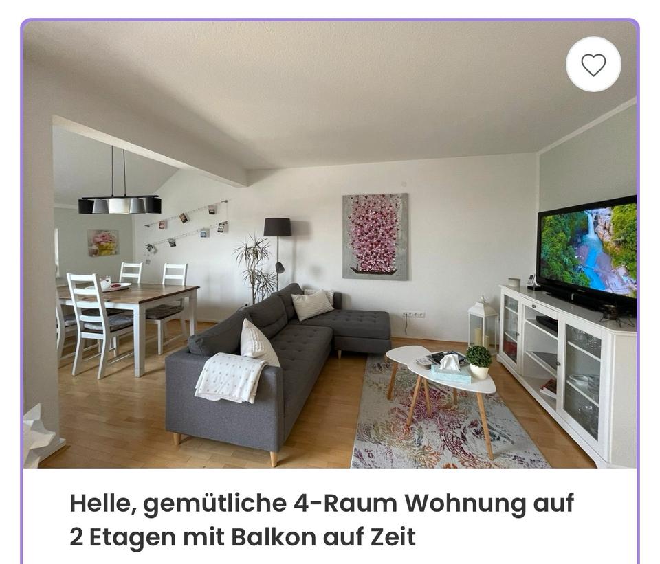 Thumbnail-Helle möblierte 4 Zimmer Wohnung auf 2 Etagen in bester Lage