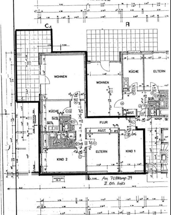 Thumbnail-4-Zimmer-Eigentumswohnung in Düsseldorf-Knittkuhl mit Balkon