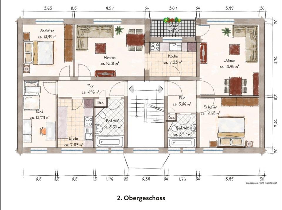 Thumbnail-Großzügige 6 Zimmer Wohnung