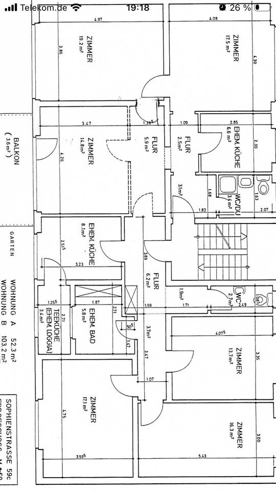 Thumbnail-Großzügige Wohnung in der Weststadt - 5-6 Zimmer + Balkon