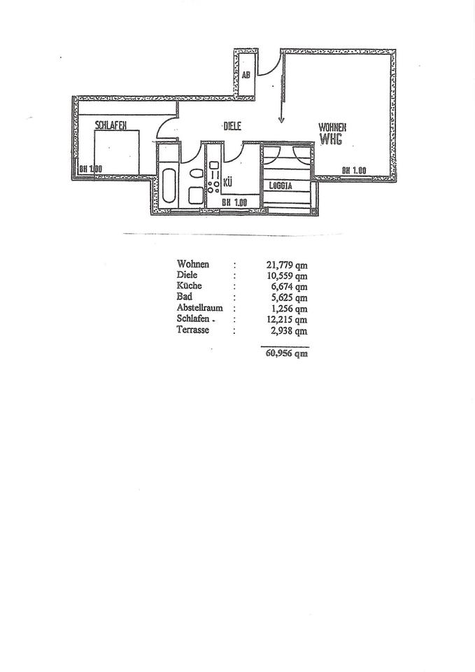Thumbnail-2-Zimmer-Whg. mit Balkon und Fahrst. in Dessau Stadtzentr., 61qm