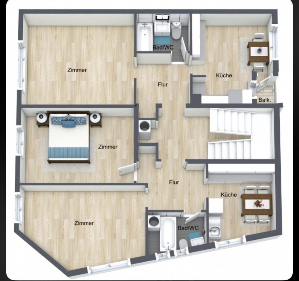 Thumbnail-Helle 2-Zimmer-Wohnung in zentraler Lage von Pforzheim – ideal auch für WG