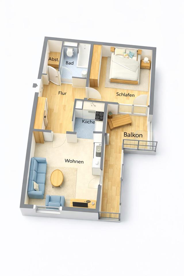 Thumbnail-Attraktive 2,5-Zimmer-Wohnung mit großem Balkon in Herzogenaurach