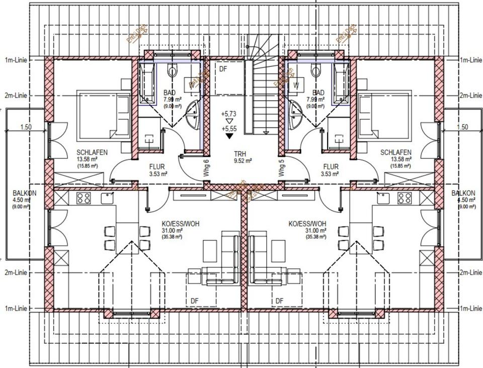 Thumbnail-Mietwohnung 2 Zimmer Erstbezug Balkon