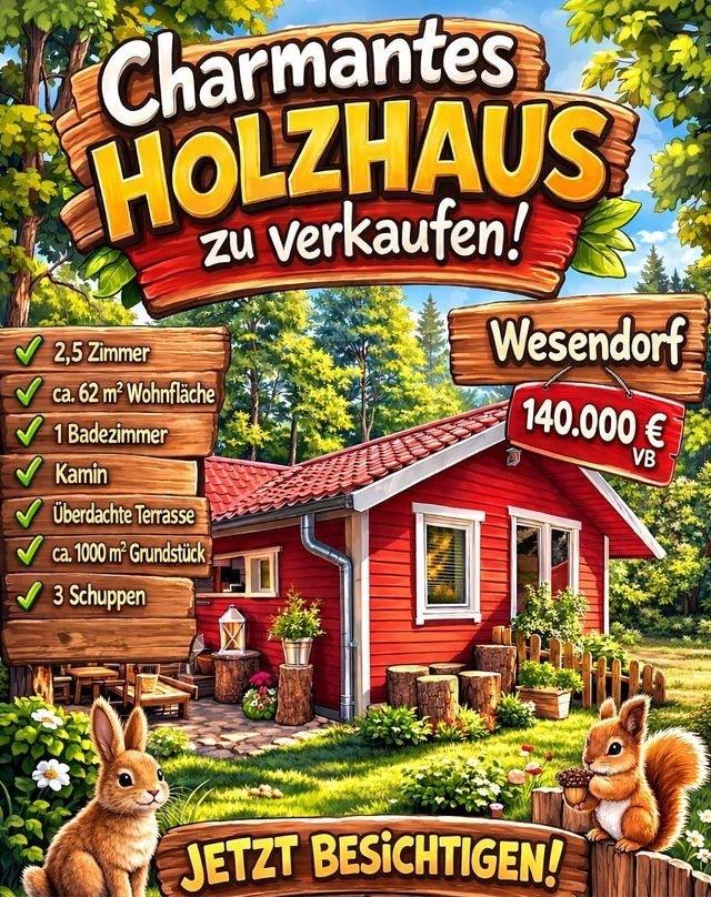 Thumbnail-Holzhaus in der Natur - keine Pacht!