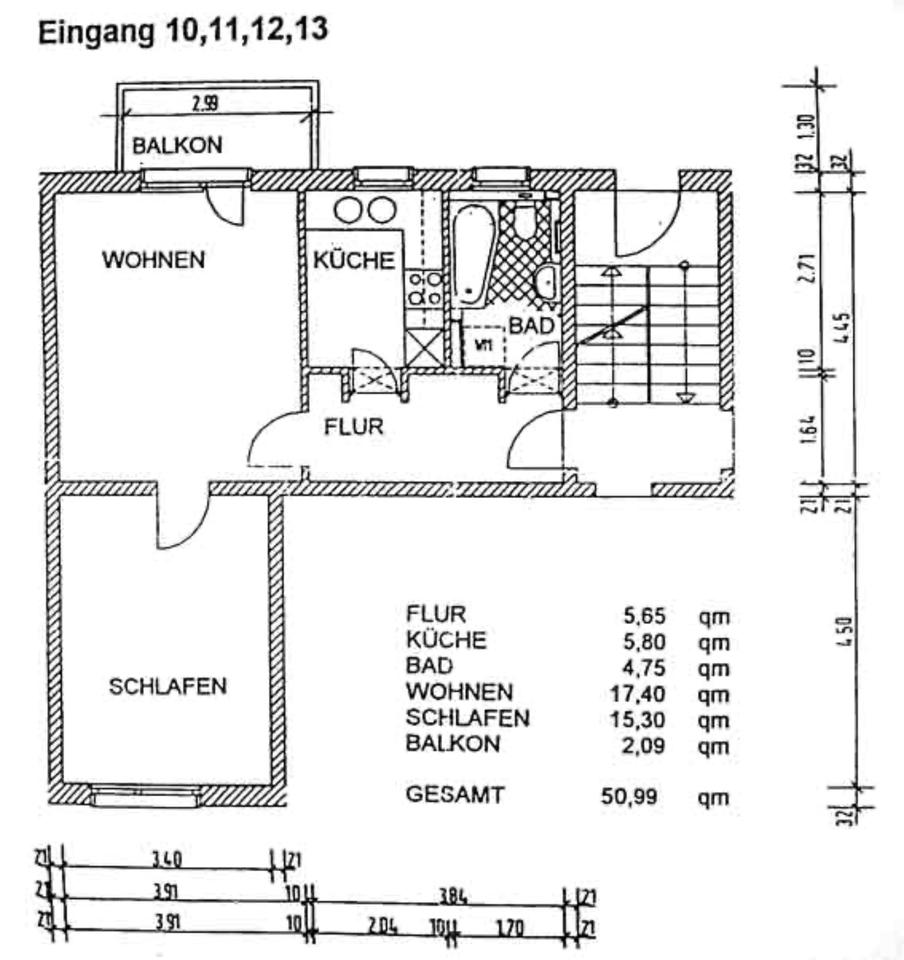 Thumbnail-Gepflegte 2-Zimmer Wohnung mit Balkon in Magdeburg