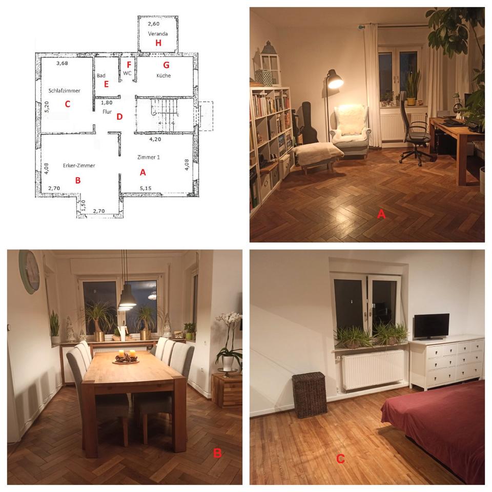 Thumbnail-Wundervolle, helle Erdgeschosswohnung (3,5 Zimmer, 103 qm)