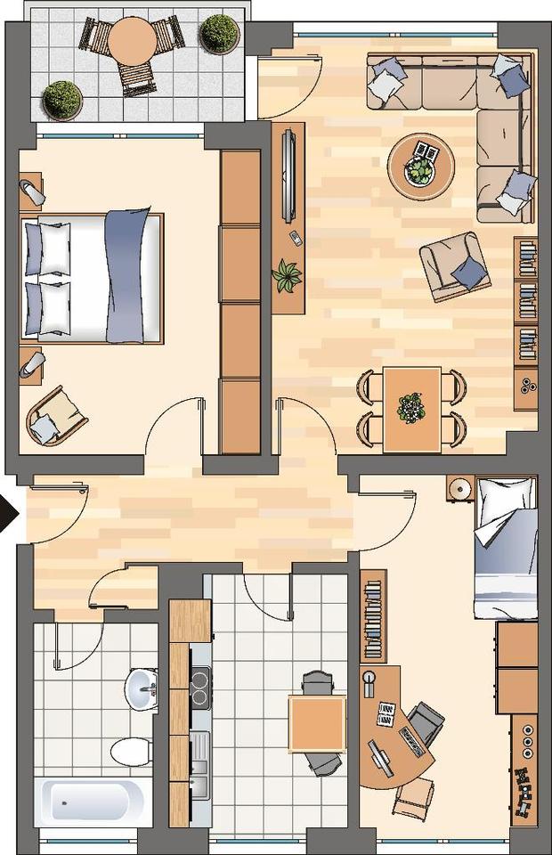 Thumbnail-! 3-Zimmer-Wohnung in Castrop-Rauxel Habinghorst