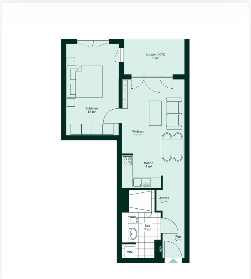 Thumbnail-Barriere freie Zweizimmerwohnung 55 Quadratmeter